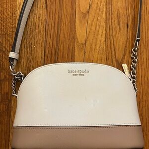 Kate Spade Beige and Brown Crossbody Bag
